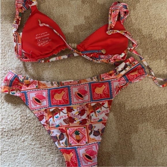 Colorful Patterned Bikini Set - Picture 4 of 5